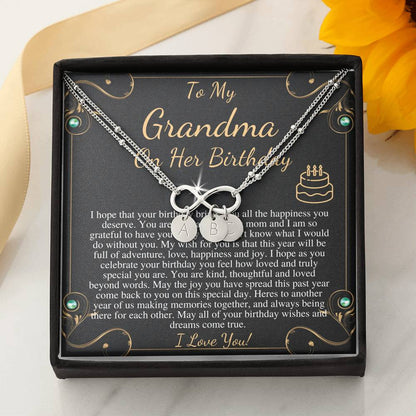 Grandma Birthday Gift from granddaughter or grandSon, Sentimental Gifts for Grandmother Birthday, Grandmother Birthday Charm Bracelet #0647