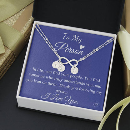 Girlfriend Gift,  Initial Charm Bracelet, You're My Person Bracelet, Greys Anatomy Quote, Girlfriend Birthday Gift, Christmas Gift #0608