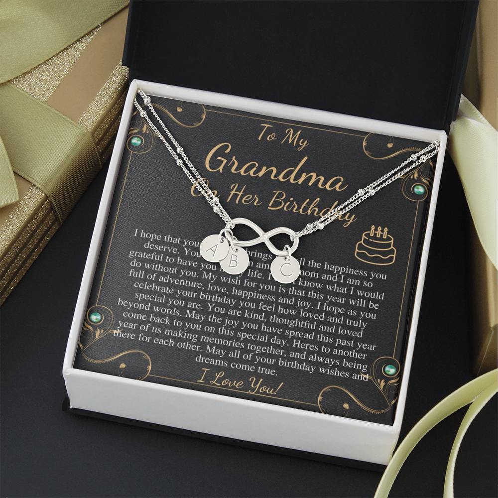 Grandma Birthday Gift from granddaughter or grandSon, Sentimental Gifts for Grandmother Birthday, Grandmother Birthday Charm Bracelet #0647