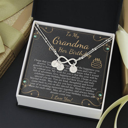 Grandma Birthday Gift from granddaughter or grandSon, Sentimental Gifts for Grandmother Birthday, Grandmother Birthday Charm Bracelet #0647