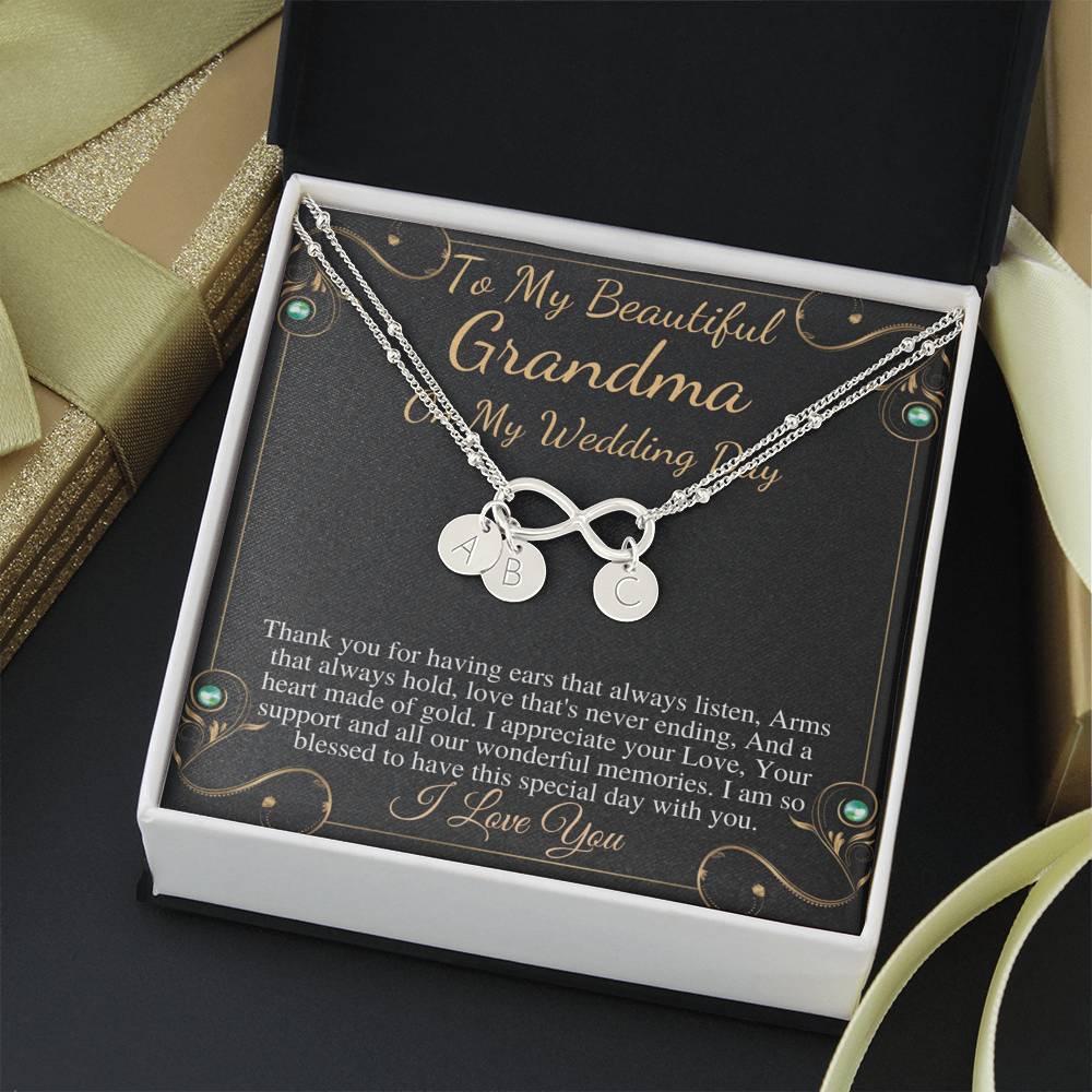 Grandmother Of The Bride Gift From Granddaughter, Grandmother Gift From Bride, Bracelet Jewelry Gift For Grandma On My Wedding Day #0782