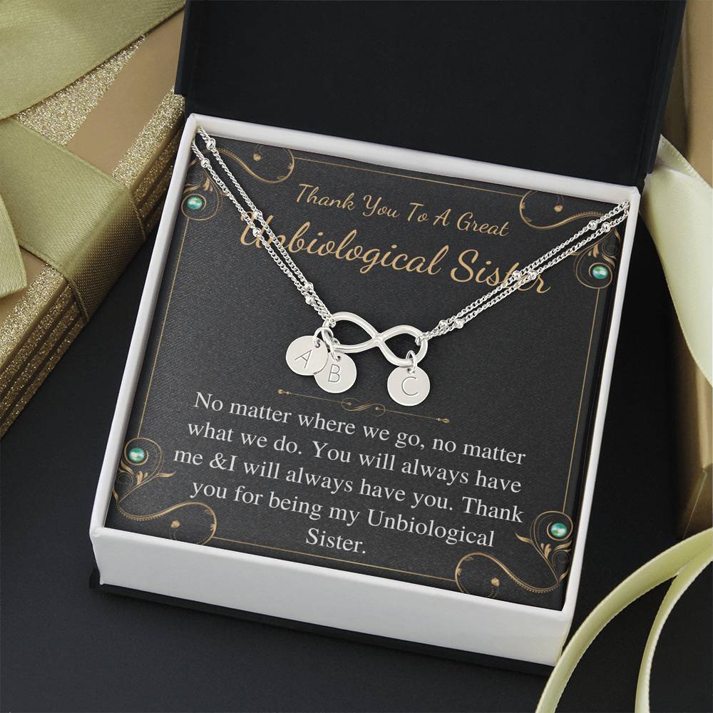 Unbiological Sister Best Friend Gift Jewelry,Best Friend Wedding Gift,Necklace For Best Friend, Best Friends Forever Gift ,Vertical Bar