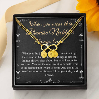 Necklace for Girlfriend, Valentines day gift for Girlfriend, Anniversary gift for Girlfriend, Promise necklace for girlfriend from Boyfriend