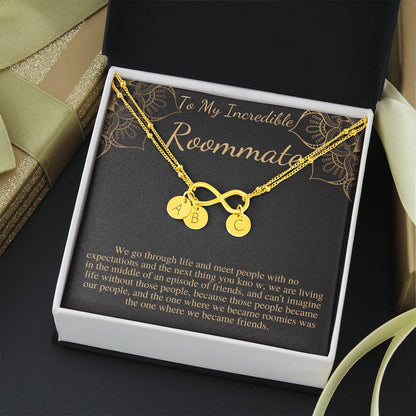 Roomies wish bracelet roommate gift graduation gift for roommate bracelet, Roommate birthday bracelet,Christmas Initial Charm Bracelet #0589
