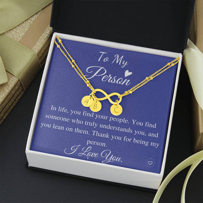 Girlfriend Gift,  Initial Charm Bracelet, You're My Person Bracelet, Greys Anatomy Quote, Girlfriend Birthday Gift, Christmas Gift #0608