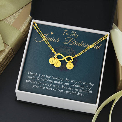 Junior Bridesmaid Gift Bracelet Personalized Flower Girl Gift for Junior Bridesmaid Gift for jr Bridesmaid Jewelry,Name Charm Bracelet #0788