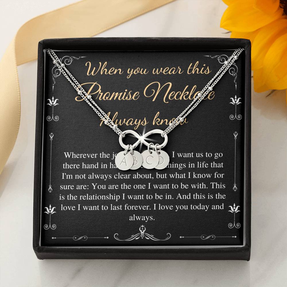 Necklace for Girlfriend, Valentines day gift for Girlfriend, Anniversary gift for Girlfriend, Promise necklace for girlfriend from Boyfriend