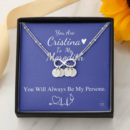 Grey's Anatomy Inspired Meredith and Cristina Best Friends Wish Bracelets, Meredith Grey, Cristina Yang, BFF gift, you're my person #0580