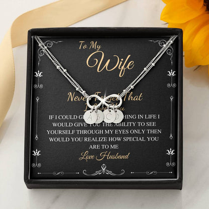 Interlocking Hearts Necklace, To My Girlfriend, Necklace For Girlfriend, Girlfriend Jewelry, Girlfriend Gift, Anniversary Gift For