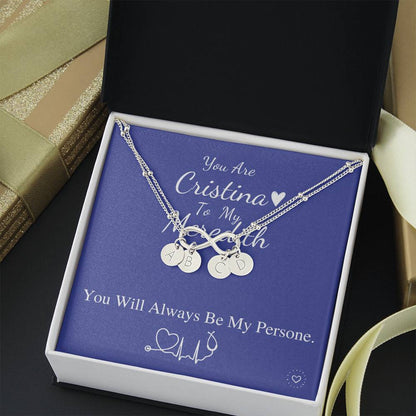 Grey's Anatomy Inspired Meredith and Cristina Best Friends Wish Bracelets, Meredith Grey, Cristina Yang, BFF gift, you're my person #0580