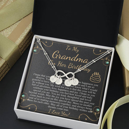 Grandma Birthday Gift from granddaughter or grandSon, Sentimental Gifts for Grandmother Birthday, Grandmother Birthday Charm Bracelet #0647