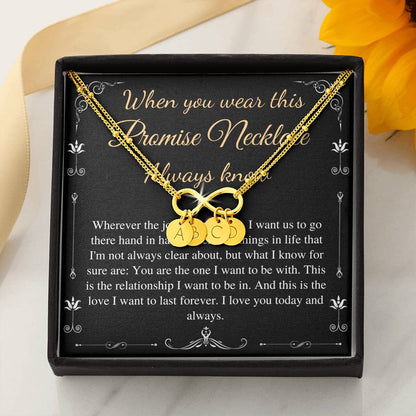Necklace for Girlfriend, Valentines day gift for Girlfriend, Anniversary gift for Girlfriend, Promise necklace for girlfriend from Boyfriend
