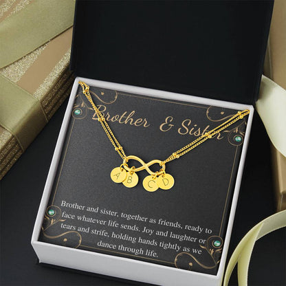 Brother and Sister Bracelet, Sibling Gift, Birthday Gift for Sister, Mother's Day Gift from Brother,Sister Christmas Gift From Brother #0536