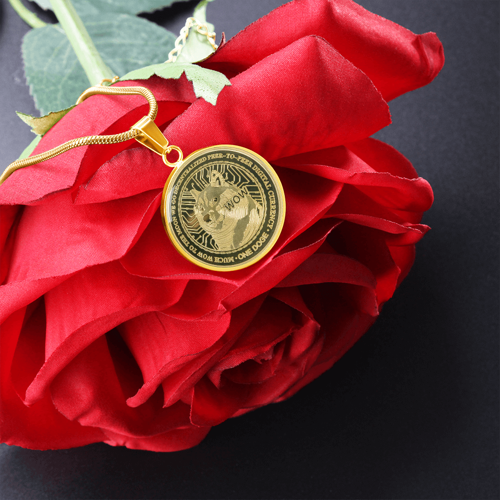 Dogecoin (DOGE) Neckalce Crypto Coin | Dogecoin Coin | Gold Dogecoin Pendant, Doge Lover, Crypto Gift For Boyfriend, Crypto Lover Gift #0931 good one