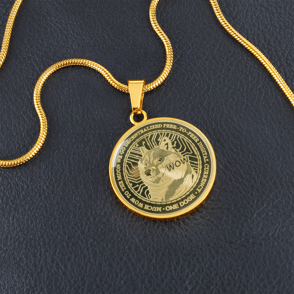 Dogecoin (DOGE) Neckalce Crypto Coin | Dogecoin Coin | Gold Dogecoin Pendant, Doge Lover, Crypto Gift For Boyfriend, Crypto Lover Gift #0931 good one