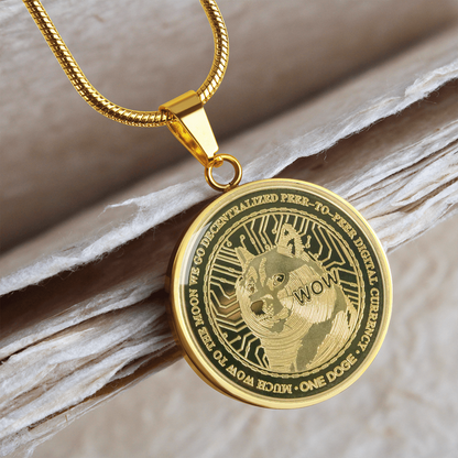 Dogecoin (DOGE) Neckalce Crypto Coin | Dogecoin Coin | Gold Dogecoin Pendant, Doge Lover, Crypto Gift For Boyfriend, Crypto Lover Gift #0931 good one