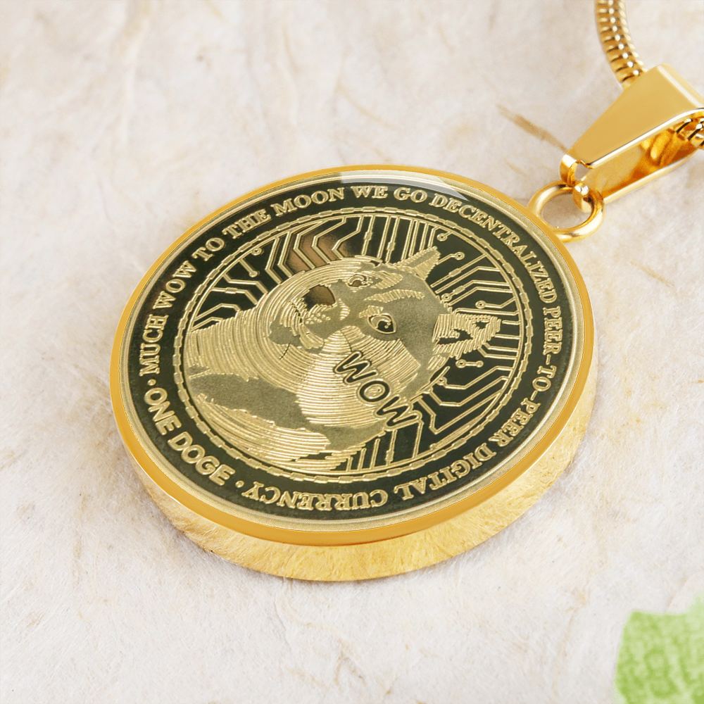 Dogecoin (DOGE) Neckalce Crypto Coin | Dogecoin Coin | Gold Dogecoin Pendant, Doge Lover, Crypto Gift For Boyfriend, Crypto Lover Gift #0931 good one