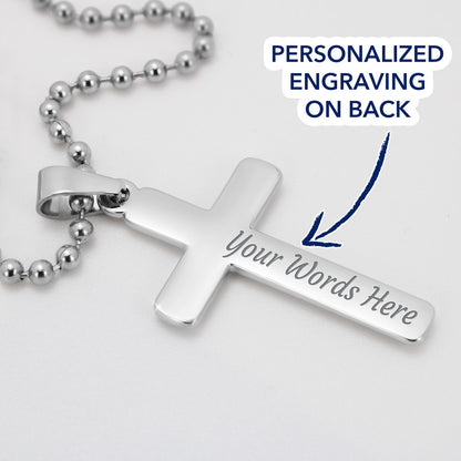 Uncle Of The Bride Gift From Niece To Uncle Wedding Gift From Bride Wedding Gift To Uncle Cross Necklace Wedding Gift, Personalized gift