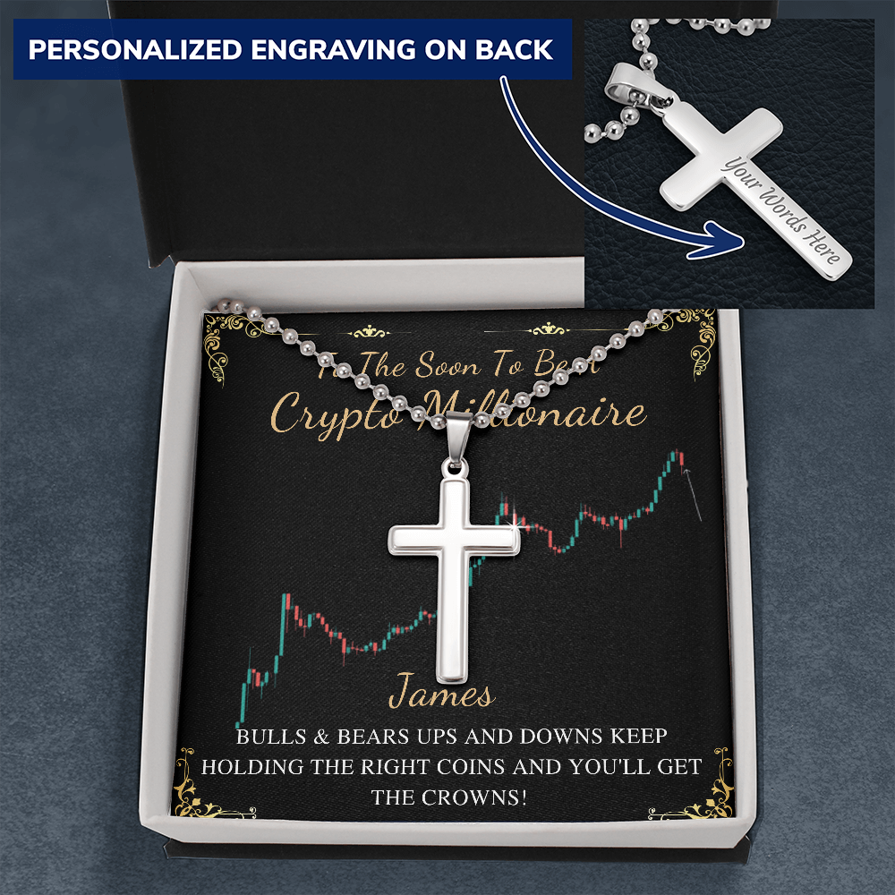 Personalized Cross Necklace gift for men ,Stainless Steel Custom Men Necklace,Engrave Necklace,Necklace For Men, Men Custom Jewelry
