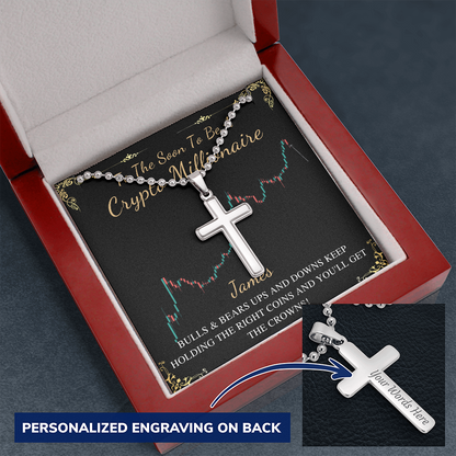 Personalized Cross Necklace gift for men ,Stainless Steel Custom Men Necklace,Engrave Necklace,Necklace For Men, Men Custom Jewelry