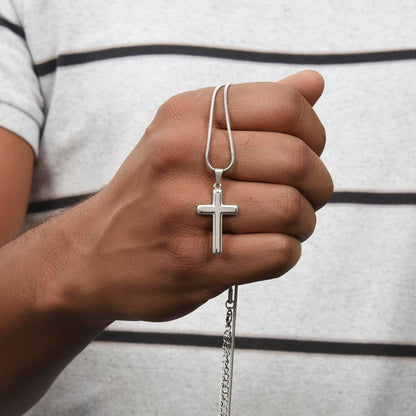to my little brother cross w/ engraving