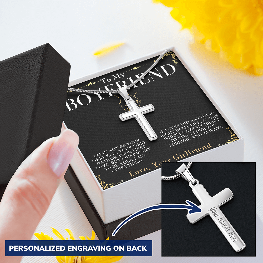 Boyfriend Gift, Cross Necklace Gifts for Boyfriend, Boyfriend Christmas Gift, Boyfriend Anniversary Gift, Boyfriend Birthday Gift #0913 handsome