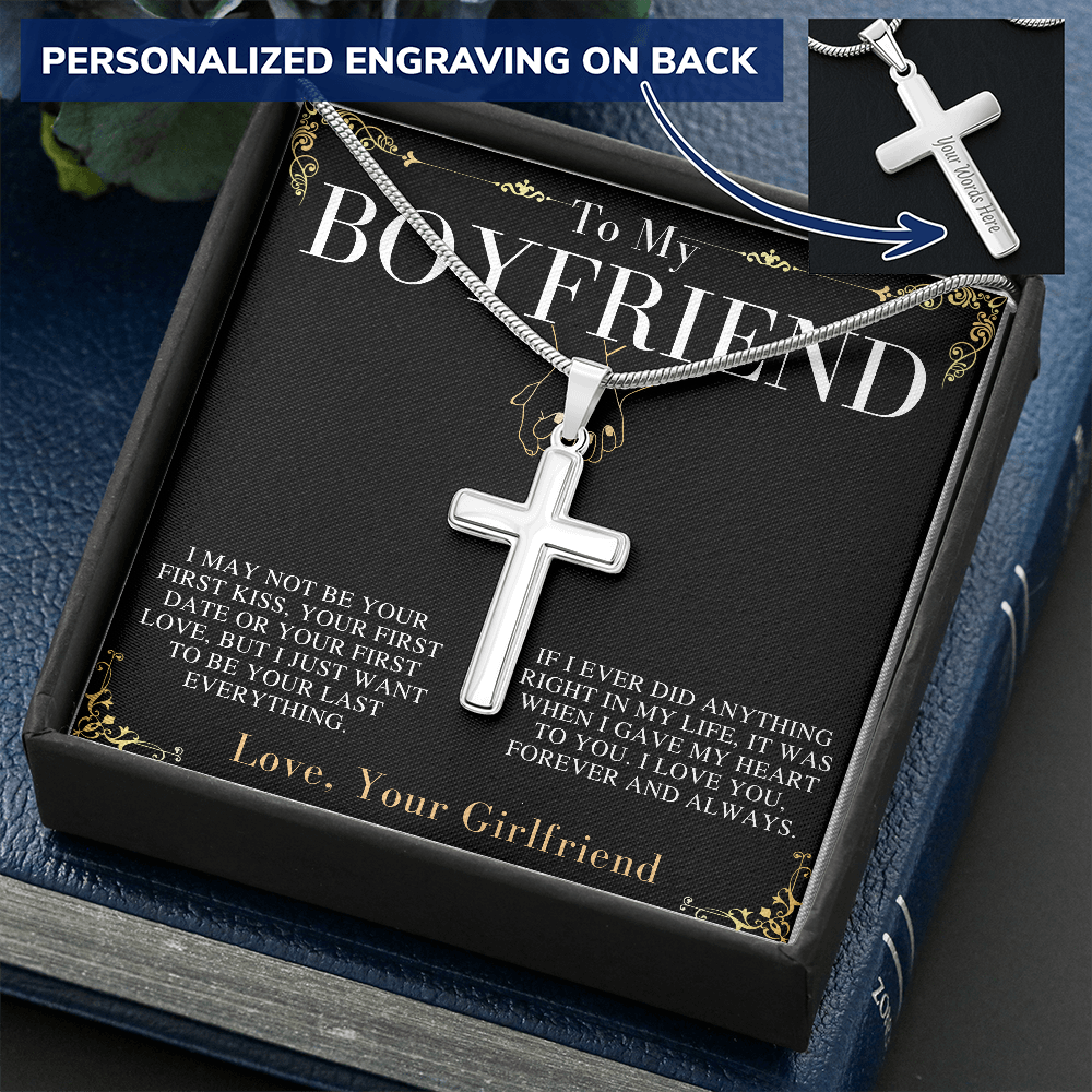 Boyfriend Gift, Cross Necklace Gifts for Boyfriend, Boyfriend Christmas Gift, Boyfriend Anniversary Gift, Boyfriend Birthday Gift #0913 handsome