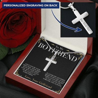 Boyfriend Gift, Cross Necklace Gifts for Boyfriend, Boyfriend Christmas Gift, Boyfriend Anniversary Gift, Boyfriend Birthday Gift #0913 handsome