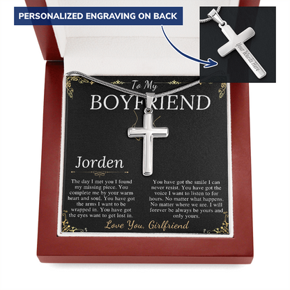 Boyfriend Gift, Cross Necklace Gifts for Boyfriend, Boyfriend Christmas Gift, Boyfriend Anniversary Gift, Boyfriend Birthday Gift #0913 jorden