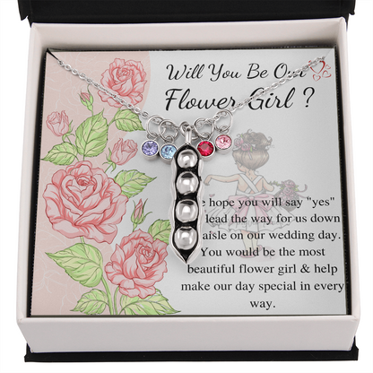 Will You Be My Flower Girl Gift Flower Girl Jewelry Gift Little Girl Gift Wedding Flower Girl Proposal Gift Personalized gift from bride