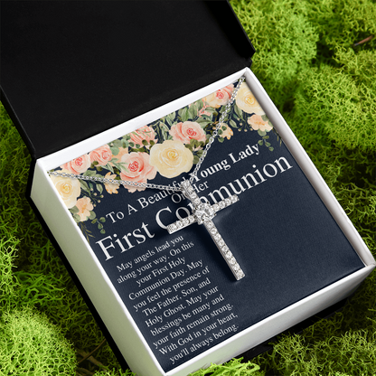 to a beutifule young lady first communion