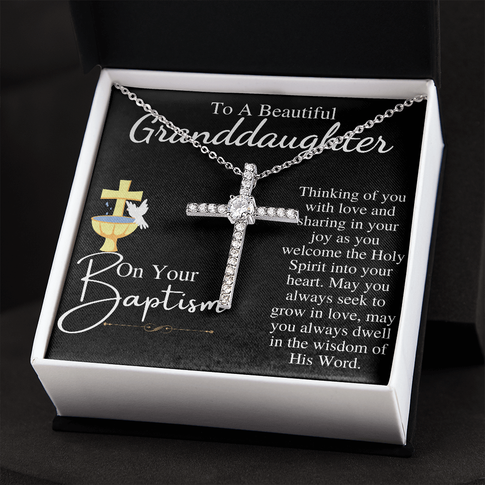 to a beutyfule granddaugther on your baptism