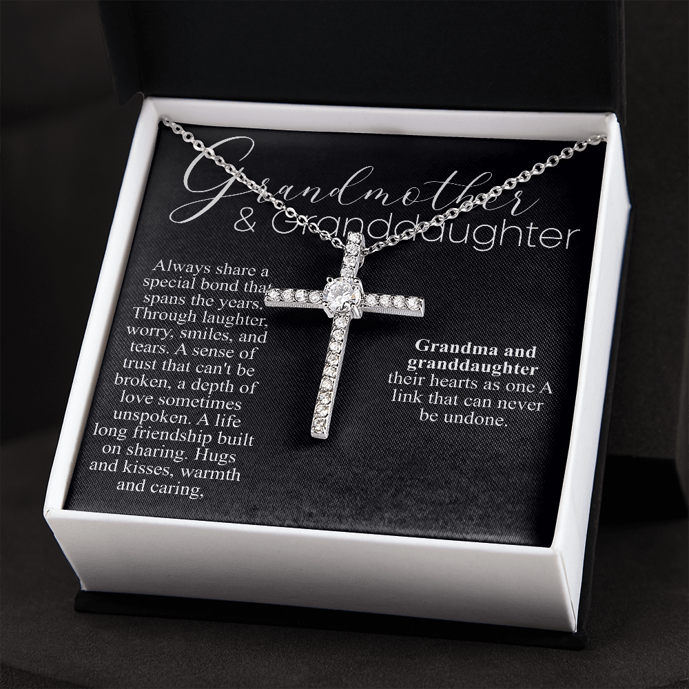 grandma and granddaughter cross