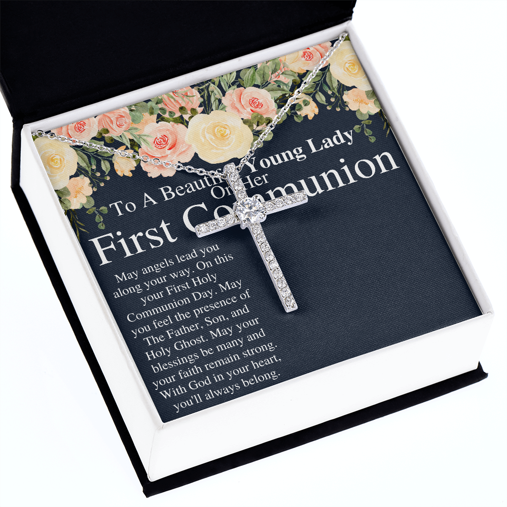 to a beutifule young lady first communion