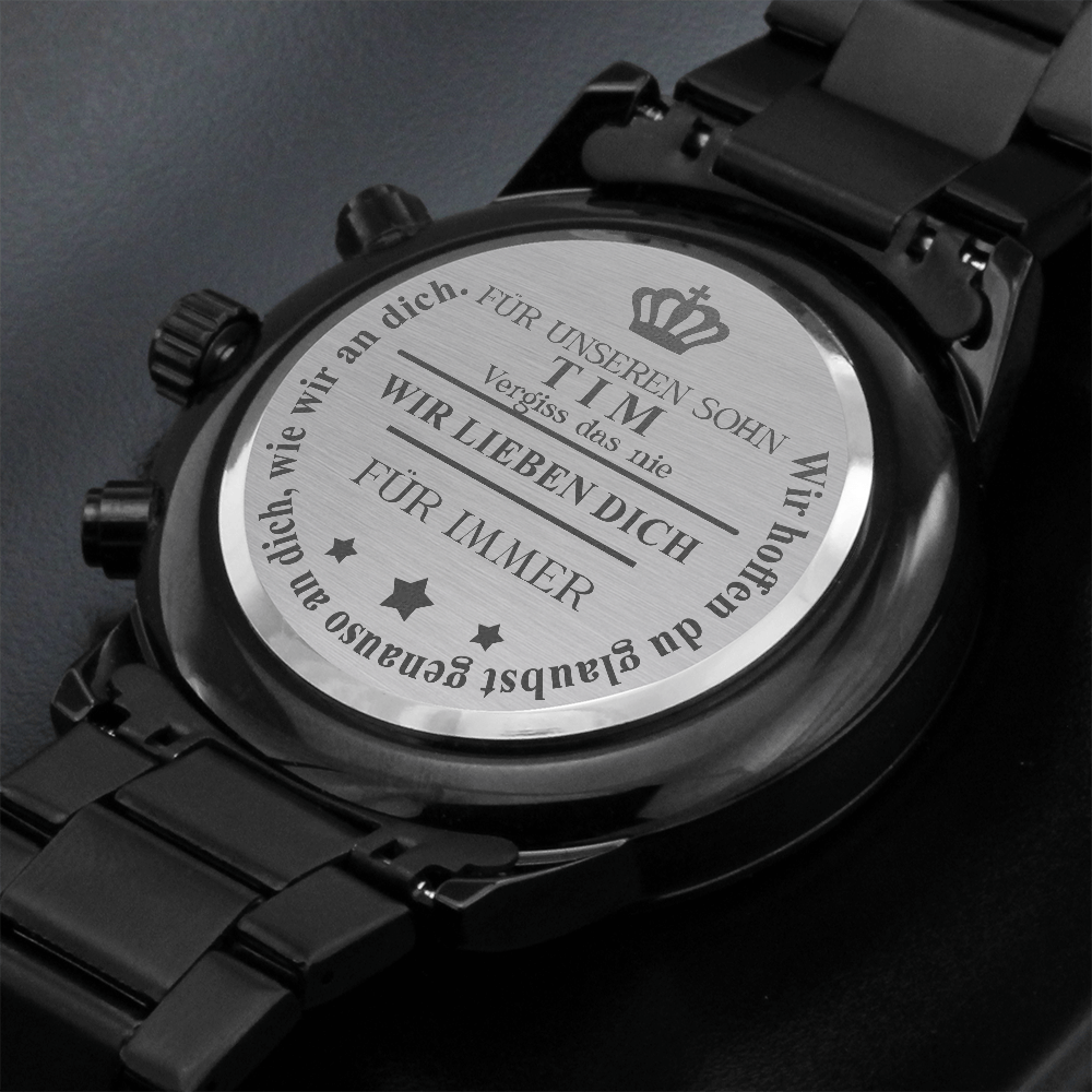 Son Christmas Gift For Son, Personalized Watch for Son, Custom Watch For Son, Son Birthday Gift, Son Keepsake Gift, From Mom & Dad #0983 Tim