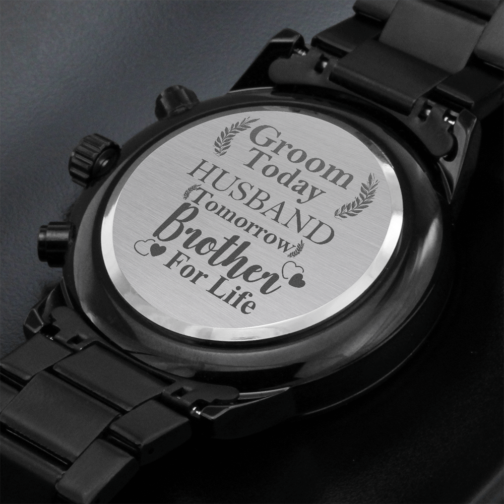 To Groom From Sister, Brother Wedding Gift From Sister, Watch Gift For Brother on Wedding Day, Gift From Sister To Groom, Personalized gift