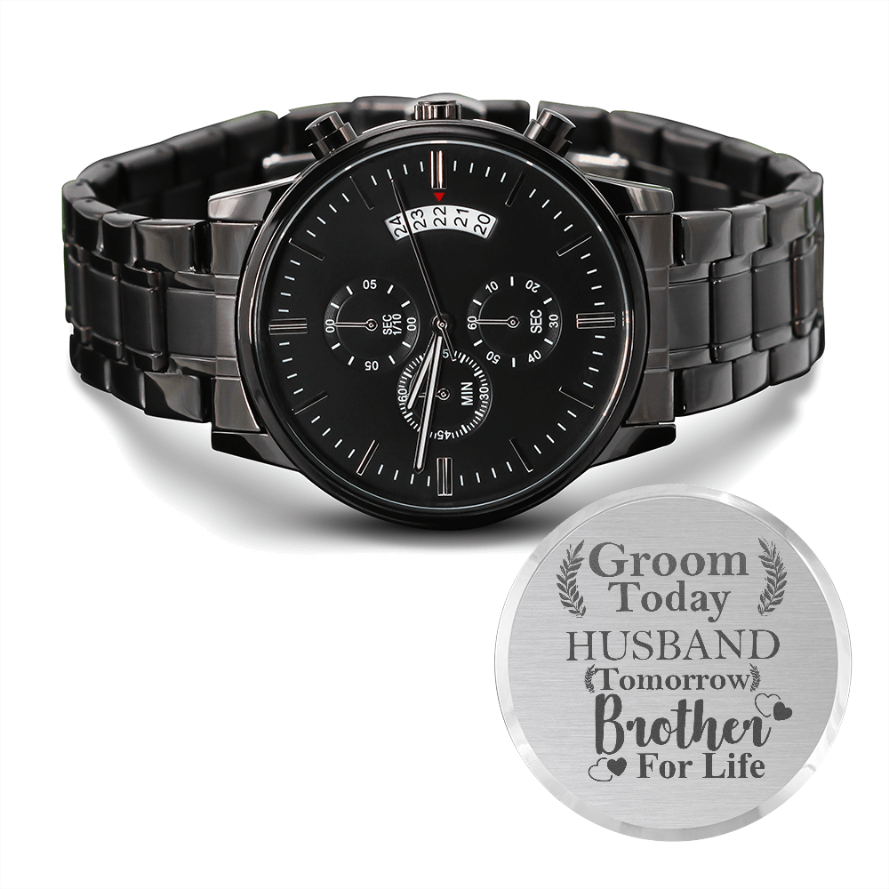 To Groom From Sister, Brother Wedding Gift From Sister, Watch Gift For Brother on Wedding Day, Gift From Sister To Groom, Personalized gift