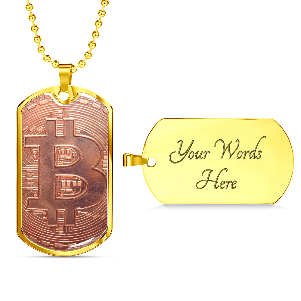 Bitcoin Necklace, Crypto Necklace, Crypto Lover, Crypto Gift, Boyfriend Gift, Bitcoin Gift for Husband, Crypto King Gift,Bitcoin Lover #0933