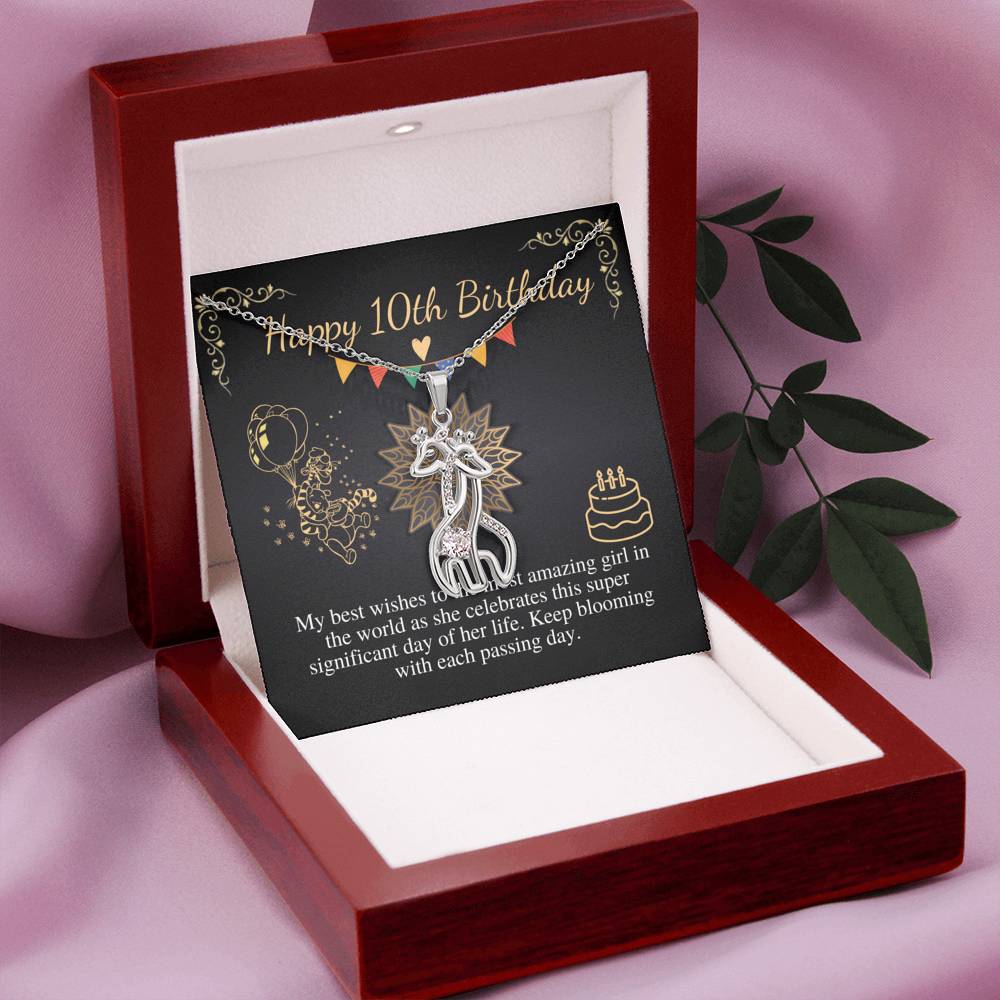 10th Birthday Girl Necklace, 10th Birthday Gift, Tenth Birthday Necklace, Gift For 10 Year Old Girl Gifts, Double Digits Birthday Gift #0655