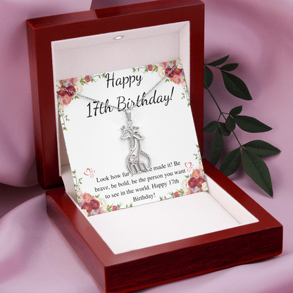 17th Birthday Gift Necklace • Happy 17th Birthday Gift • Seventeenth Birthday Present • Personalized 17th Birthday • Birthday Gift for Her