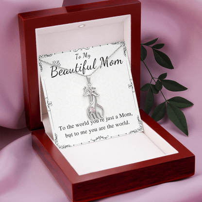 Necklace to Mom From Son & Daughter, Birthday Gift for Mother,Mom Valentines day Gift for Mother,Mother's Day Gift,Wedding day gift from son