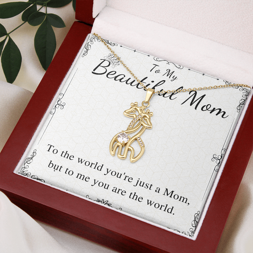 Necklace to Mom From Son & Daughter, Birthday Gift for Mother,Mom Valentines day Gift for Mother,Mother's Day Gift,Wedding day gift from son