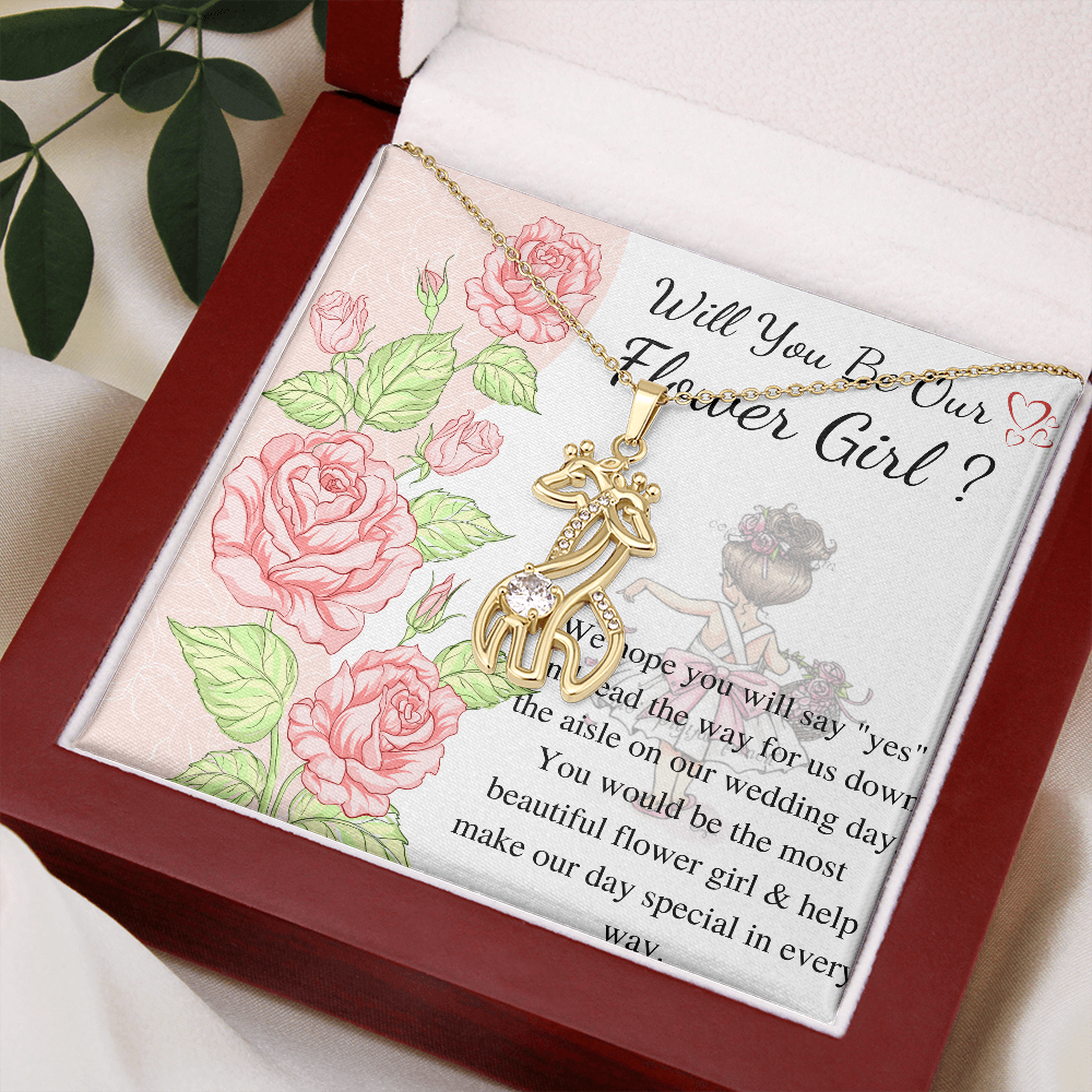 Will You Be My Flower Girl Gift Flower Girl Jewelry Gift Little Girl Gift Wedding Flower Girl Proposal Gift Personalized gift from bride