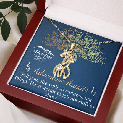 Adventure Awaits, Adventure necklace, Adventure time, Graduation Gift, Going Away Present, Travel jewelry,Class of 2022,Christmas Gift #0776