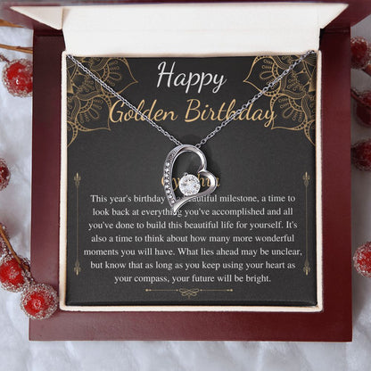 Golden Birthday Gift Necklace, Happy Golden Birthday, Personalized Birthday Gift,Meaningful Birthday Gift for Her,Custom Birthday Gift Cynthia