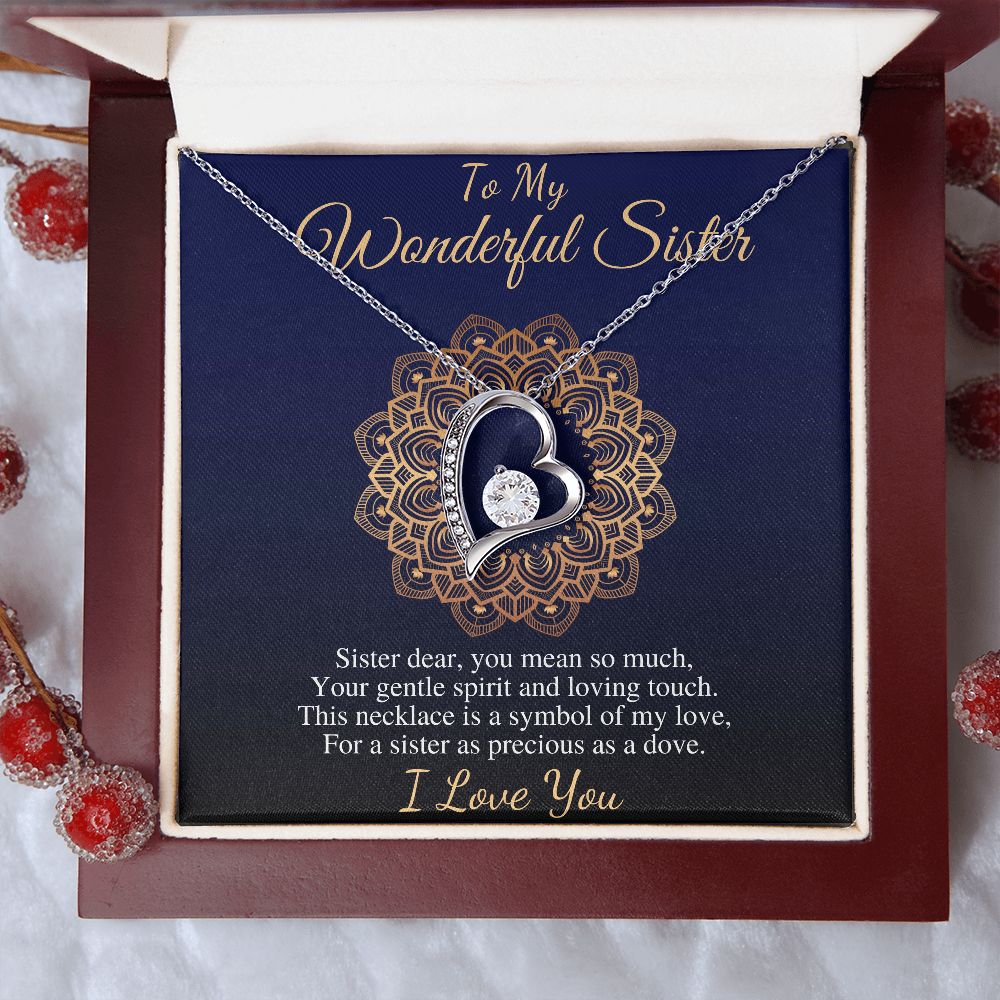 To My Wonderful Sister Necklace