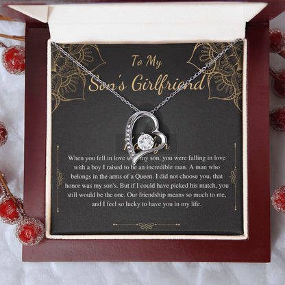 To My Son's Girlfriend Necklace, Son's Girlfriend Christmas Gift, Sons Girlfriend Gift, Gift For Son's Girlfriend, Birthday Gift #0530 kaitlyn