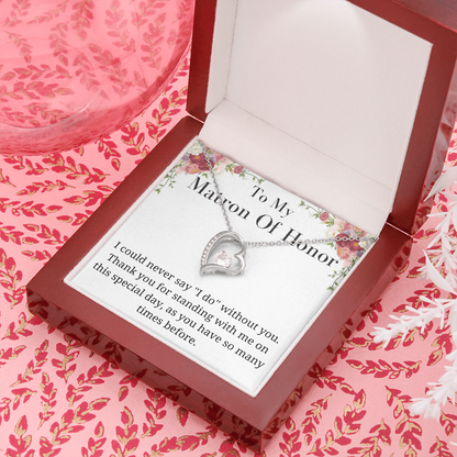 Metron of Honor Gift, Necklace for Maid Of Honor from birde sentimental gift keepsake gift Valentines day gift for her , Wedding gift Metron