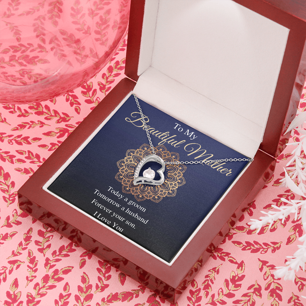 Gift to Mom From Son wedding day, Birthday gift for mother, Wedding day gift from son, Valentines day Gift from son,Necklace to Mom