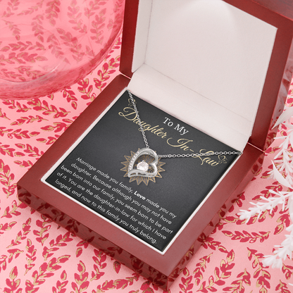 Daughter-In-Law Gift Necklace, Wedding Gift, Jewelry From Mother-In Law, Gift for Bride Necklace, Personalized gift for Daughter-In-Law